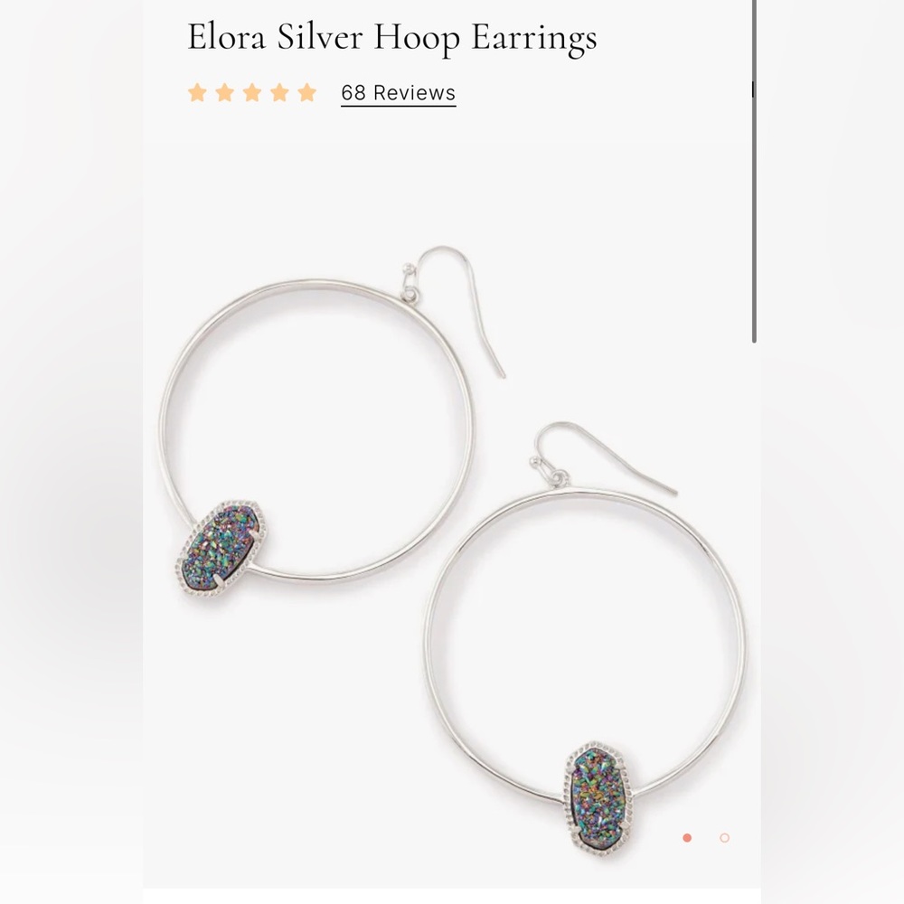 Kendra Scott Elora Earrings - gold and turquoise - Picture 4 of 4